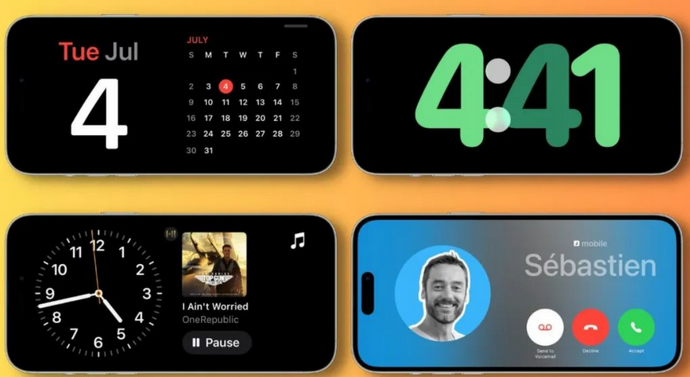 威远苹果手机维修分享iOS17横屏充电待机显示有什么好处 