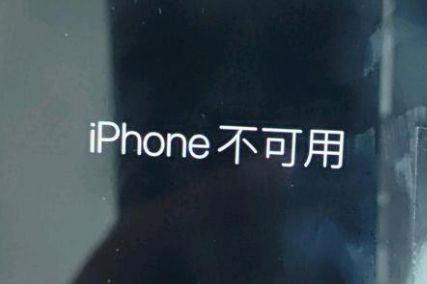 威远苹果服务网点分享锁屏界面显示“iPhone 不可用”如何解决 