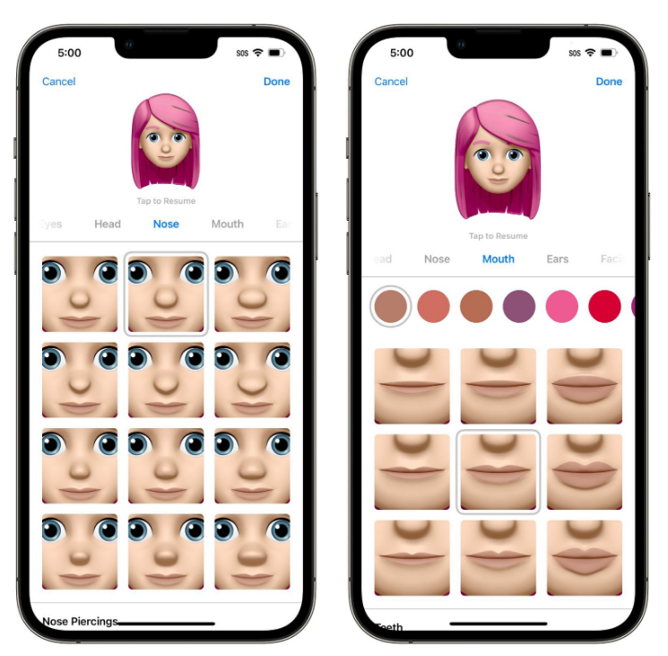 威远苹果手机维修分享​iOS 16中的拟我表情有了哪些变化和升级 